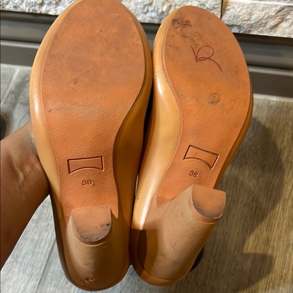 Camper Women's Taupe and Camel strappy Leather Sandals size 38 or US 7 1/2 - Picture 13 of 14